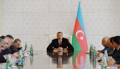 President Ilham Aliyev chaired a meeting of the Cabinet of Ministers dedicated to the results of socioeconomic development in the first half of 2015 and objectives for the future
